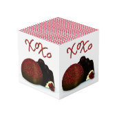 XOXO Valentijn Bonbon en Dark Chocolate Kubus (Achter hoekig)