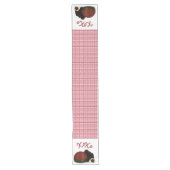 XOXO Valentijn Bonbon en Dark Chocolate Lange Tafelloper (Voorkant)