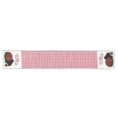 XOXO Valentijn Bonbon en Dark Chocolate Lange Tafelloper (Horizontaal)