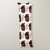 XOXO Valentijn Bonbon en Dark Chocolate Lichaamskussen (Voorkant Verticaal)