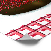 XOXO Valentijn Bonbon en Dark Chocolate Poster (Hoek)