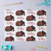 XOXO Valentijn Bonbon en Dark Chocolate Tissuepapier (Craft)
