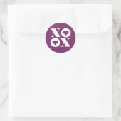 xoxo-valentijn cirkelsticker ronde sticker (Tas)