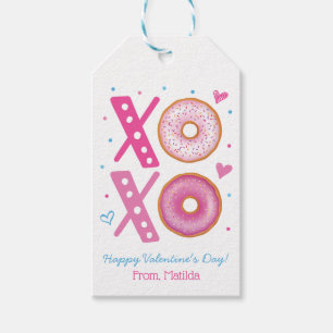 XOXO Valentijn Donut Treat Cadeaulabel