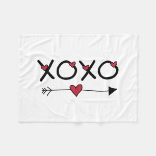 XOXO Valentijn Fleece Deken