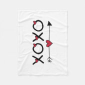 XOXO Valentijn Fleece Deken (Voorkant)