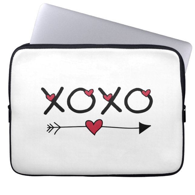 XOXO Valentijn Laptop Sleeve (Voorkant)