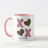 XOXO Valentijn Mok - Knuffels Kusjes Gift voor Bes (Links)