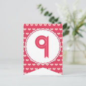 XOXO Valentijn Party Flag Bunting Banner 9 Feestdagenkaart (Staand voorkant)