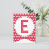 XOXO Valentijn Party Flag Bunting Banner E Feestdagenkaart (Staand voorkant)