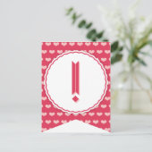 XOXO Valentijn Party Flag Bunting Banner! Feestdagenkaart (Staand voorkant)