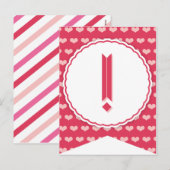 XOXO Valentijn Party Flag Bunting Banner! Feestdagenkaart (Voorkant / Achterkant)