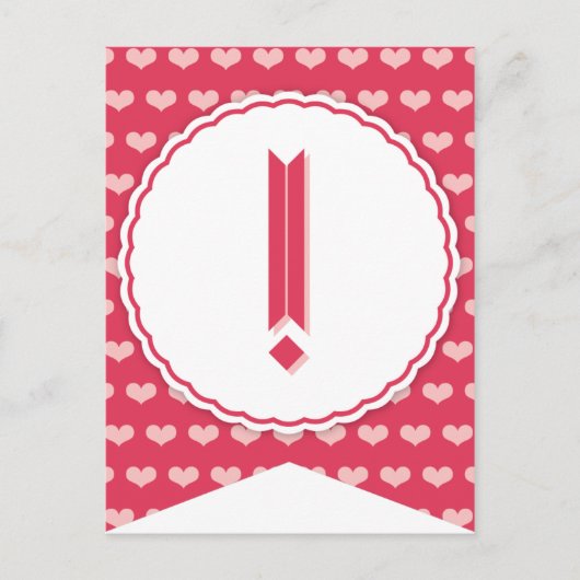 XOXO Valentijn Party Flag Bunting Banner! Feestdagenkaart (Voorkant)