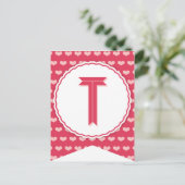 XOXO Valentijn Party Flag Bunting Banner T Feestdagenkaart (Staand voorkant)