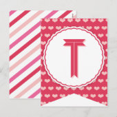 XOXO Valentijn Party Flag Bunting Banner T Feestdagenkaart (Voorkant / Achterkant)