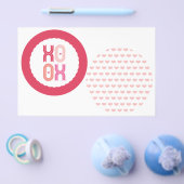 XOXO Valentijn Party Garlands 4-inch banner set 02 Flyer (Enkel)