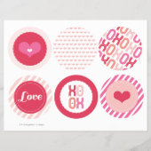XOXO Valentijn Party Garlands Banner Decor Set Flyer (Voorkant)