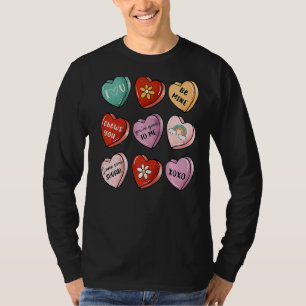 Xoxo Valentijn Sweet Snoep Heart Kiss Happy Valent T-shirt