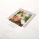 XOXO | Valentijn wenst fotokaart Folie Feestdagenkaart (Gedraaid)