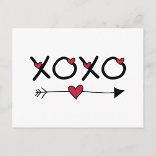 XOXO Valentijns Feestdagenkaart