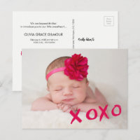 XOXO Valentijns kindermeisje Aangepaste foto geboo