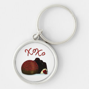 XOXO Valentijnsbonbon en pure chocolade Sleutelhanger