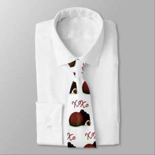 XOXO Valentijnsbonbon en pure chocolade Stropdas