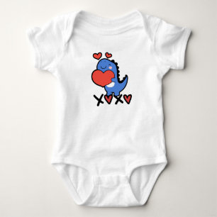 XOXO Valentijnsdag 2026 Schattige Dino Romper
