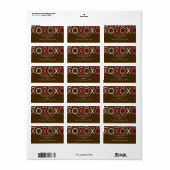 XOXO-Valentijnsdag Etiket (Full Sheet)