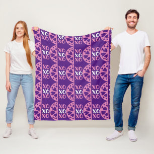 XOXO Valentijnsdag Fleece Deken