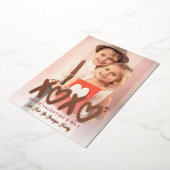 XOXO Valentijnsdag Foto Folie Feestdagenkaart (Gedraaid)