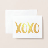 XOXO Valentijnsdag Foto Folie Kaarten (Voorkant met envelop)