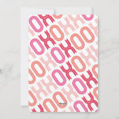 XOXO Valentijnsdag Foto Meisje Geboorteaankondigin Feestdagenkaart (Achterkant)