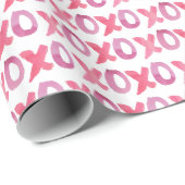 XOXO Valentijnsdag gepatterd Cadeaupapier (Rol Hoek)