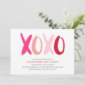 "XOXO"-Valentijnsdag Kaart (Staand voorkant)