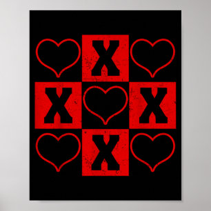 Xoxo Valentijnsdag Koppel Hart Schattig Valentijns Poster