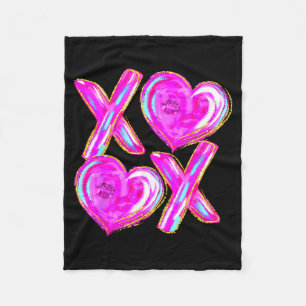 Xoxo Valentijnsdag Liefde Grappige Coquette Strik Fleece Deken