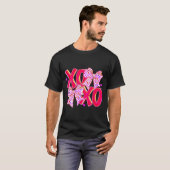 Xoxo Valentijnsdag Liefde Grappige Coquette Strik  T-shirt (Voorkant volledig)