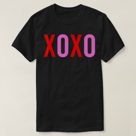 XOXO Valentijnsdag Mannen Vrouwen Cute Valentijnse T-shirt (Design voorkant)