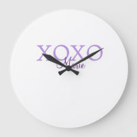 Xoxo Valentijnsdag naam toevoegen paarse pastel mi
