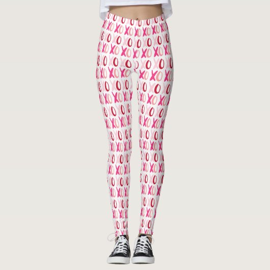 "XOXO" Valentijnsdag Patroon Leggings (Voorkant)