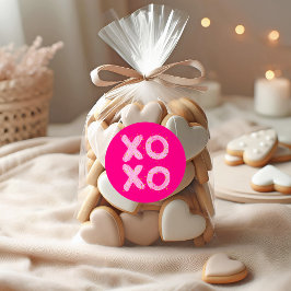 XOXO-Valentijnsdag Ronde Sticker