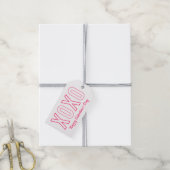 XOXO Valentijnsdag Roze en Witte Gift Labels Cadeaulabel (Met Touw)