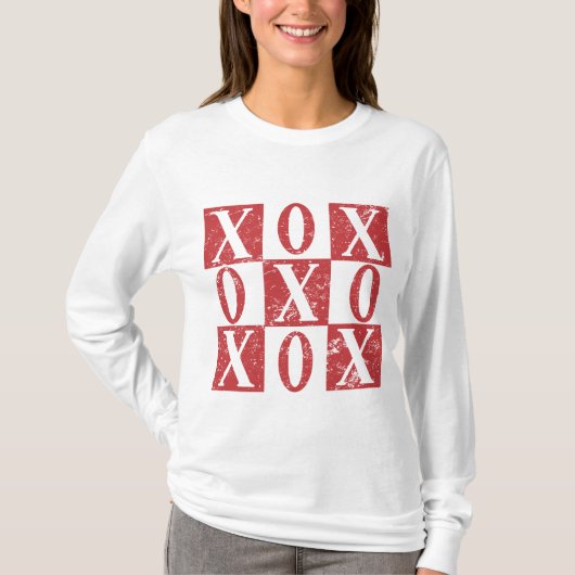 XOXO-Valentijnsdag T-shirt (Voorkant)