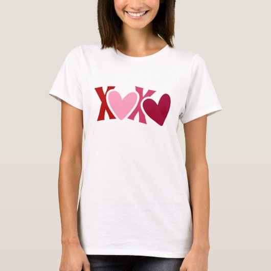 "XOXO"-Valentijnsdag T-shirt (Voorkant)