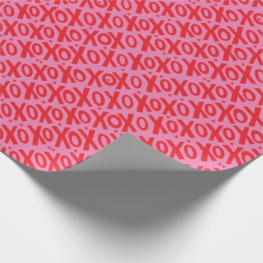 XOXO-Valentijnsdag — Verpakkingspapier Cadeaupapier (Hoek)