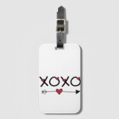 XOXO Valentijnse  Bagagelabel (Voorkant (verticaal))