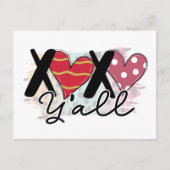 XOXO Valentijnse  Feestdagenkaart (Voorkant)