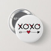 XOXO Valentijnse  Ronde Button 5,7 Cm (Voorkant /achterkant)