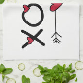 XOXO Valentijnse  Theedoek (Gevouwen)